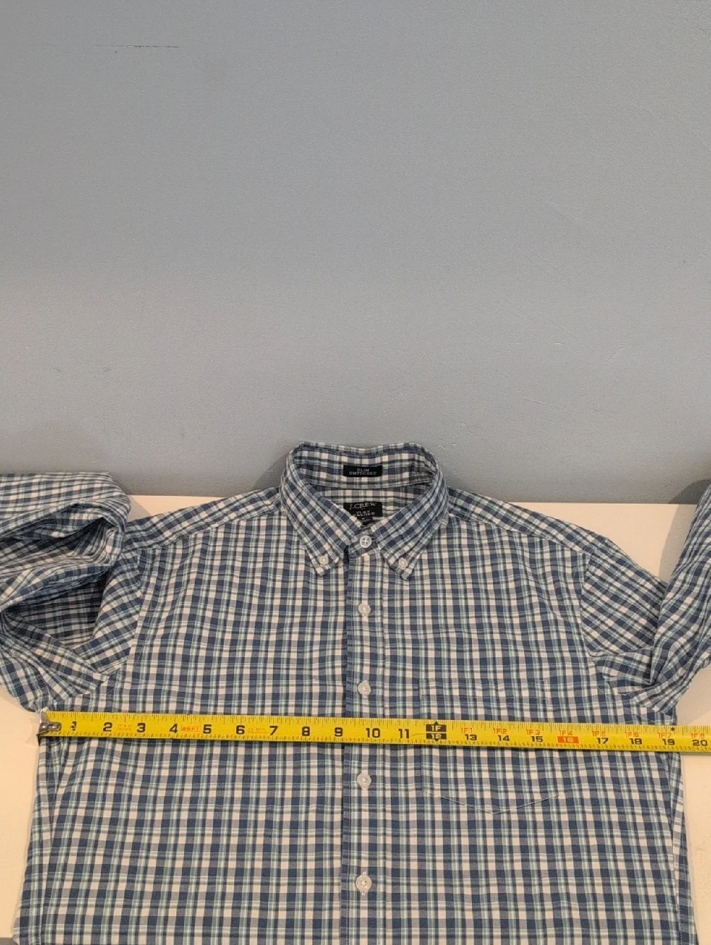 J. Crew Men's S Slim Untucked Flex Washed Long Sleeve Shirt Style #BP971 - Picture 11 of 15